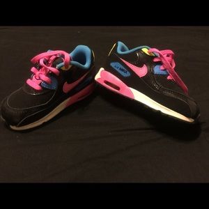 NIKE AIR MAX 90 BLACK/PINK SZ 8C 724854-004